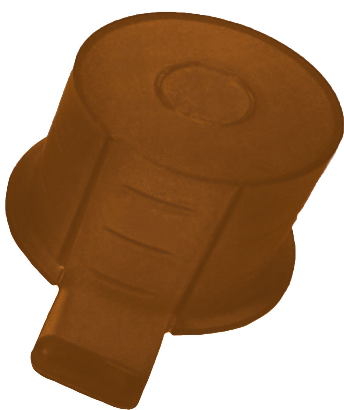 Multiuse Safety Cap/Plug with Blow Out tab 100 Pack Brown