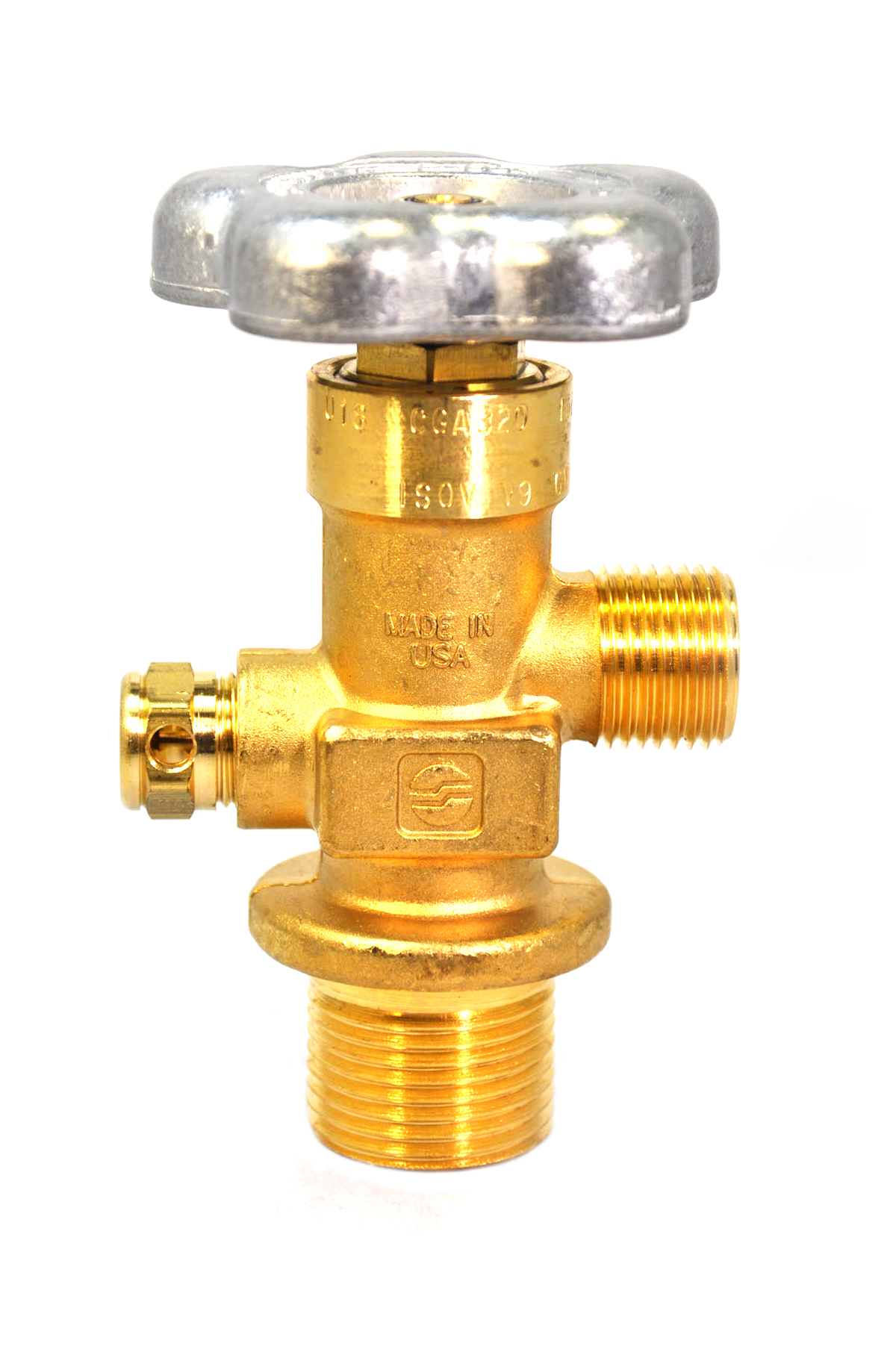 1.0" NGT TAPERED THREAD SHERWOOD CO2 VALVE FOR STEEL TANKS 