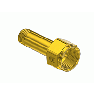 Outlet Adaptor - CGA580, Argon, Helium, Nitrogen, Brass