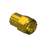 Outlet Adaptor - CGA 580, Argon, Helium, Nitrogen, Brass