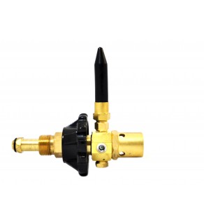 Latex E102HTG Helium Balloon Filler Inflator New - Hand Tight Connection,  Cylinder Content Gauge (Brass Body)