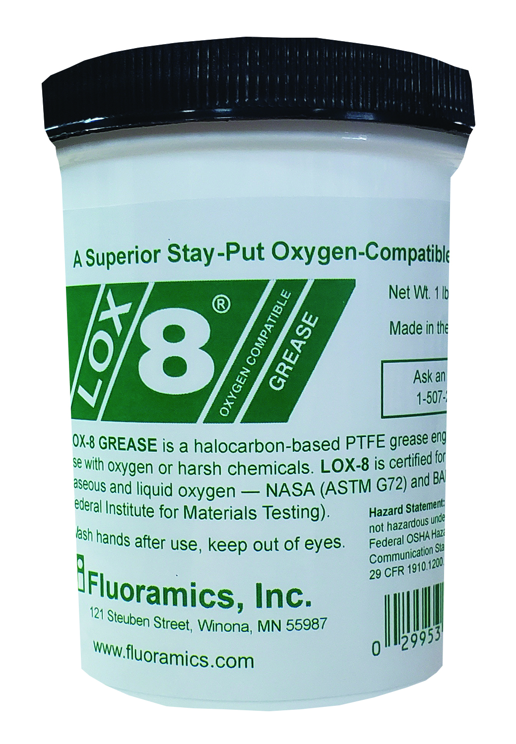 Fluoramics LOX-8 Paste 1 LB Jar 9722152 